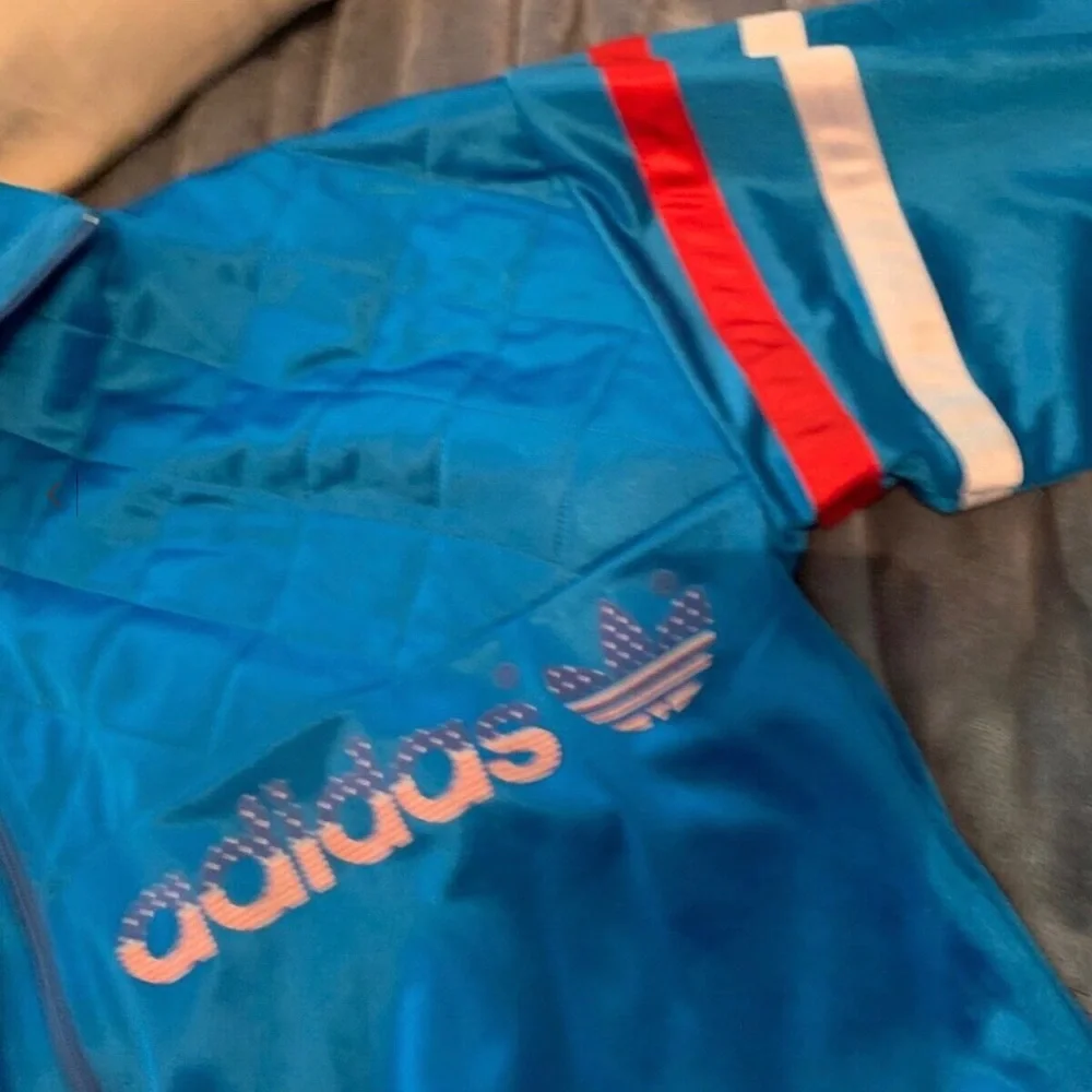 Vintage Adidas VENTEX 80's Made in France Jacket Retro Sz L Mega Rare Mint L - Picture 2 of 8